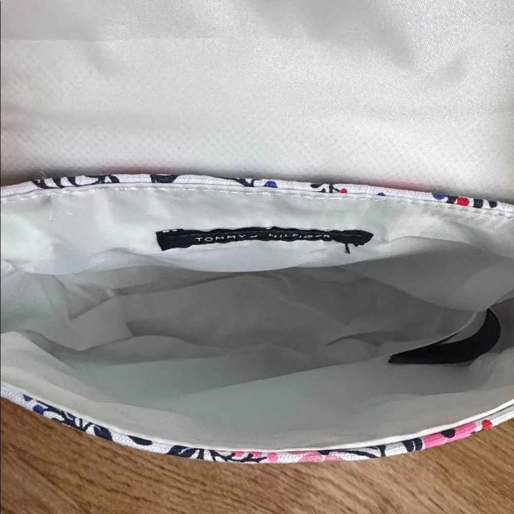 Tommy Hilfiger kid’s Adorable Cotton Floral Crossbody Bag with Red Strap NWOT